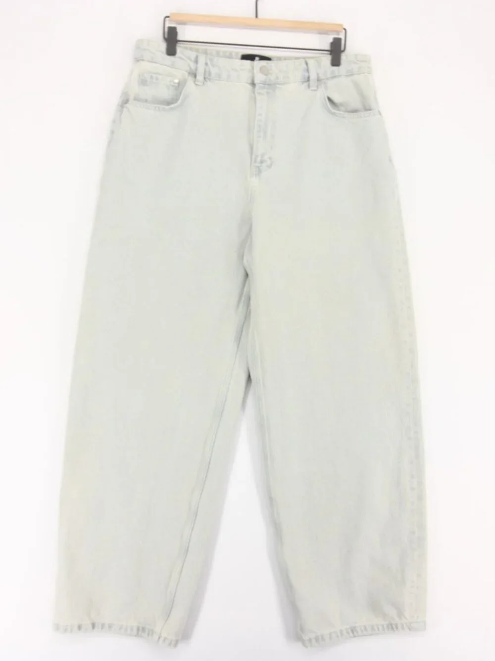 Represent R3 Baggy Jeans Mens 32 Blue  Light Wash Wide Leg Streetwear